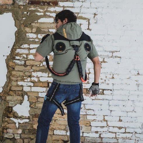 バートル AC2086 エアークラフト 半袖ブルゾン ファン・バッテリーフル