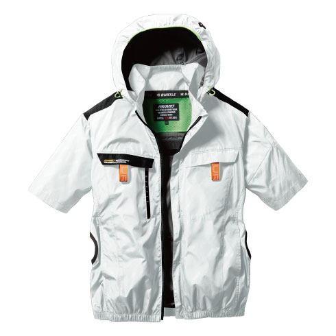 バートル AC2026 エアークラフト 半袖ブルゾン 春夏 遮熱加工 サイド