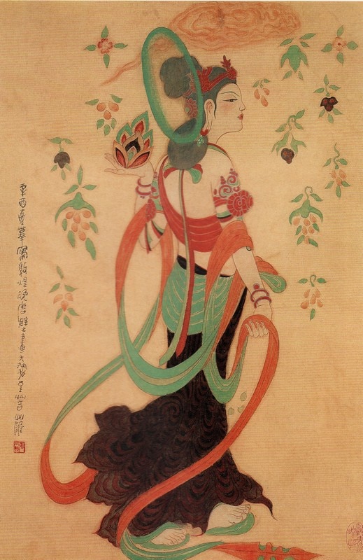 張小琴 成文正敦煌壁画模写選集 莫高窟壁画 中国絵画/张小琴