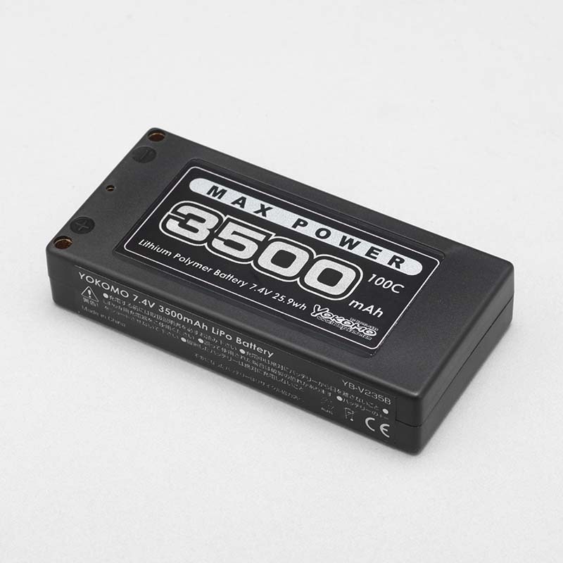 YB-V235BA ヨコモLi-po 3500mAh/7.4V ショートサイズバッテリー