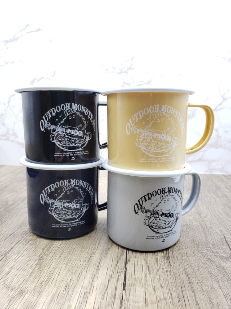 モグ MOG アウトドアモンスター ガーリックボーイホーローマグカップ