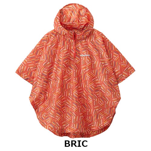 モンベル mont-bell プリント トレッキング レインポンチョ Kid's 95