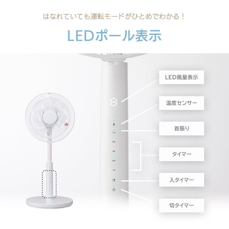 ユアサプライムス.com｜ユアサプライムス リビング扇風機 YT-DH3480FFR