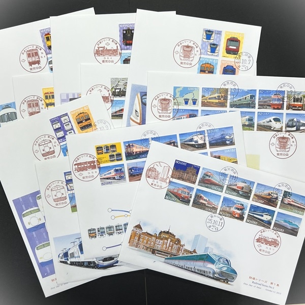鉄道シリーズ 初日カバー 全6集（10種） セット | 初日カバー（FDC