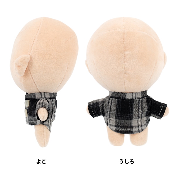 ぬいぐるみ衣装 『mpa チェックシャツ Mサイズ ブラック MPA-105C-M