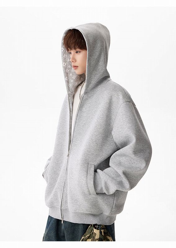 メンズファッション ジップアップパーカー 男女兼用 カジュアル