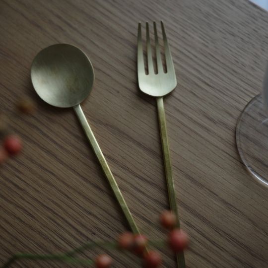 真鍮カトラリーシリーズ スッカラ / iron｜KUMIJI DESIGN｜z／a