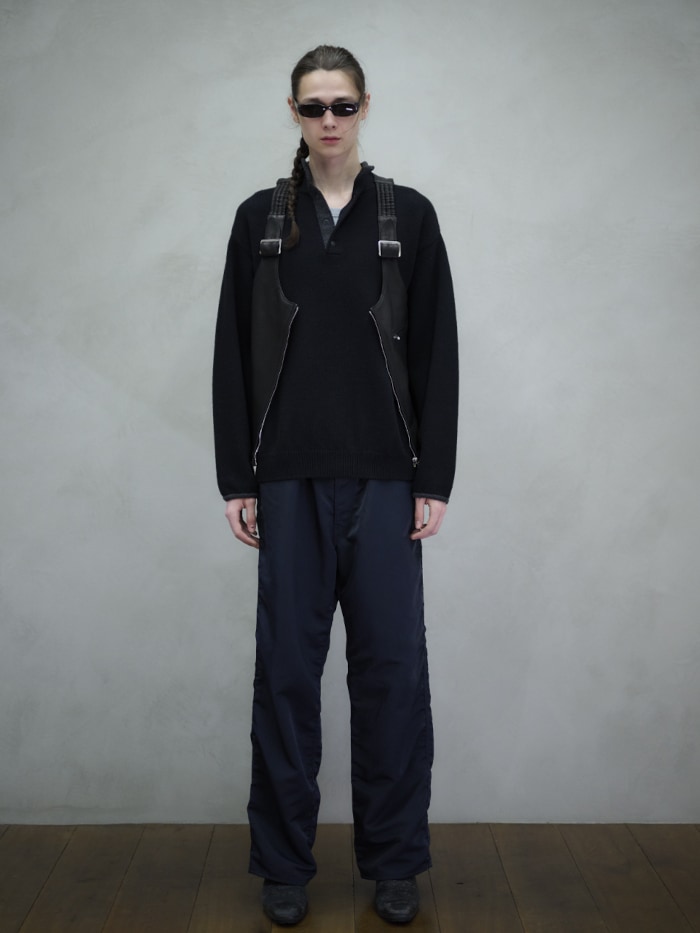 UNUSED アンユーズド 25AW US2517 5G Wool pullover knit (BLACK