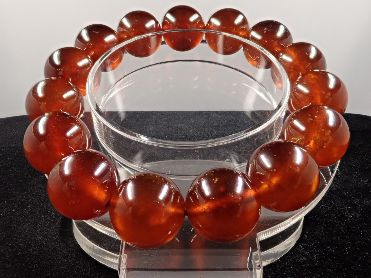 オレンジガーネット（ヘソナイトガーネット） ブレスレット 14.2