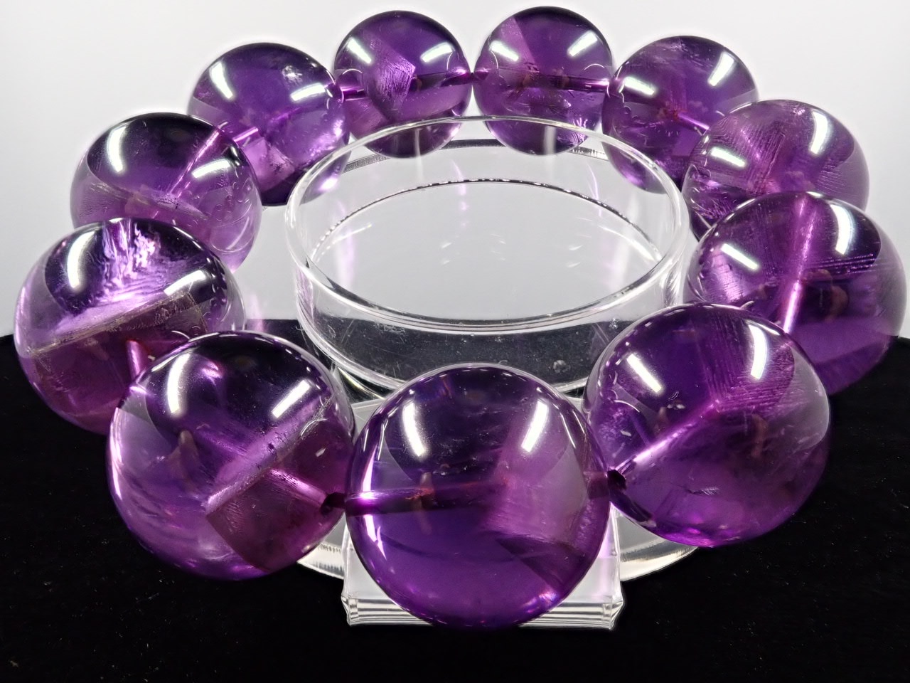 スーパーファントムアメジスト ブレスレット 22.9㎜ XA+ | 天然石,ア行