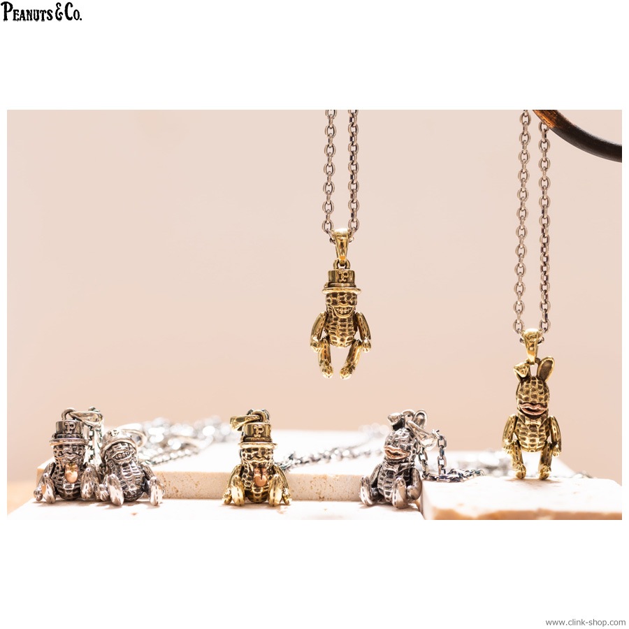 CLINK｜PEANUTS & CO. TEDDY BUNNYPEANUTS + CHAIN 60cm ROUND (SILVER