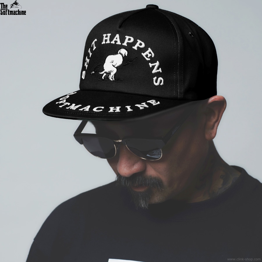 CLINK｜SOFTMACHINE SHIT HAPPENS CAP (BLACK)｜東京・吉祥寺