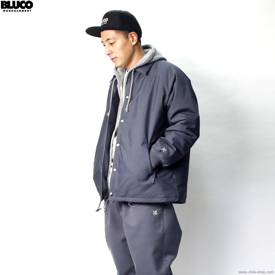 CLINK｜BLUCO T/C COACH JACKET -QUILTING LINING- (CHARCOAL) [147-31
