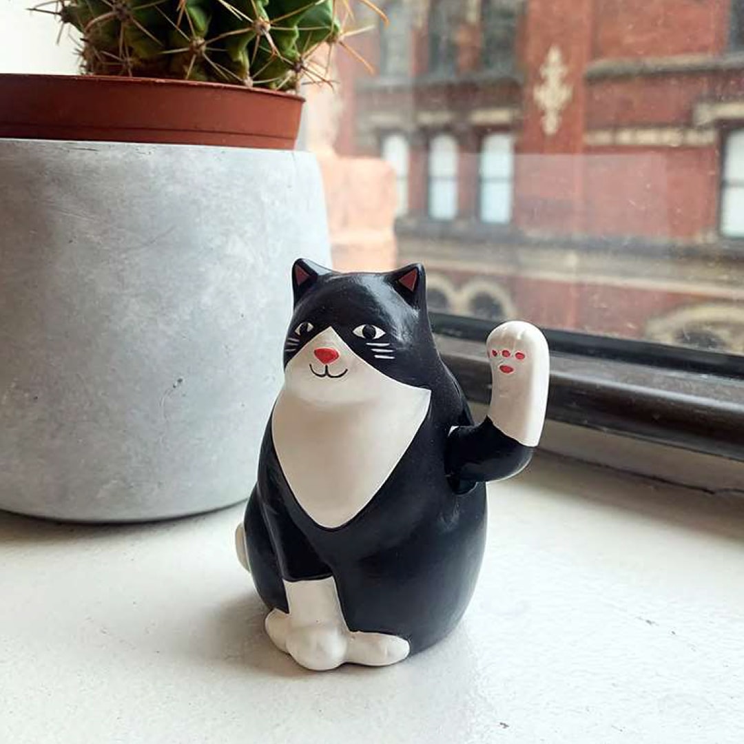 KIKKERLAND ソーラーキャット | 太陽光で動く猫のオブジェ | BRANDS