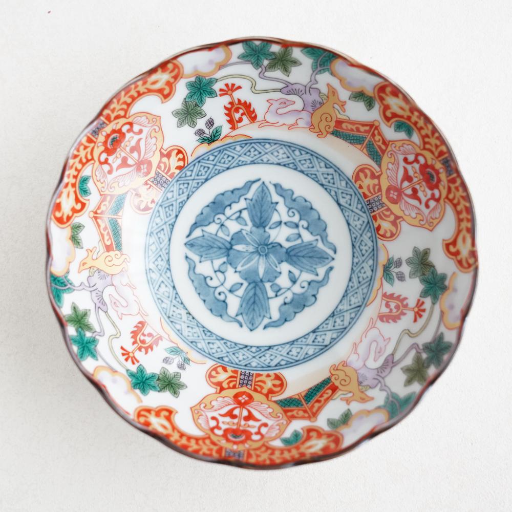 鹿絵祥瑞赤 煮物鉢 ｜ 四季折々のおしゃれな和食器通販サイト