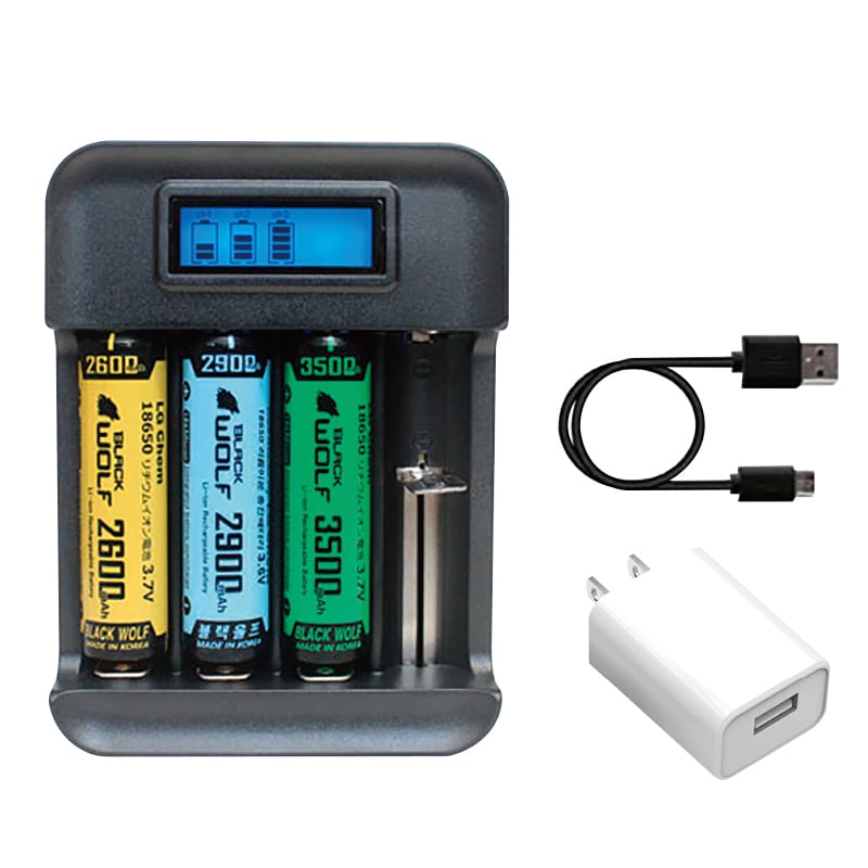 Li-4バッテリーチャージャー | ブラックウルフ製 充電器・バッテリー