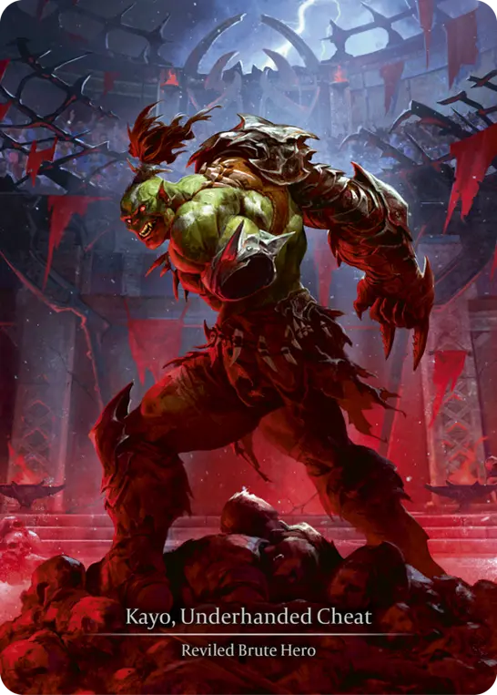 EN】【Cold Foil】[Reviled Brute] Kayo, Underhanded Cheat / 隻猾な