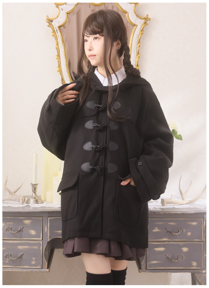 暖か裏ボア、ねこ耳うさぎ耳オリジナルダッフルコート。 ｜ Favorite