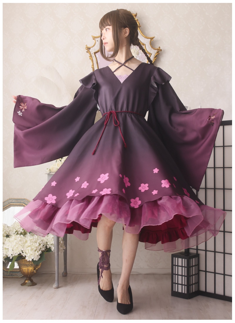 ふわり早咲き小桜舞子ワンピース Favorite フェイバリット ワンピース