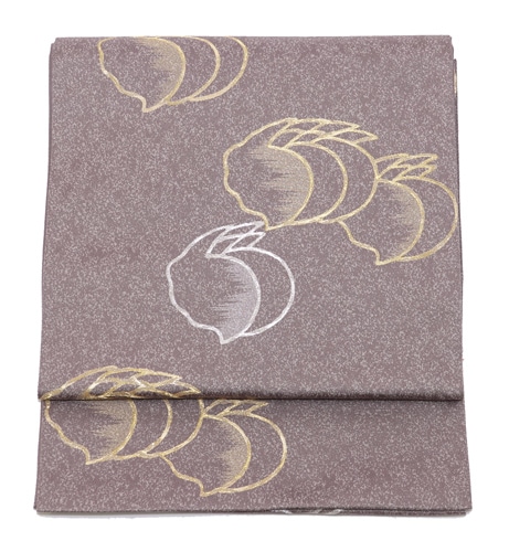 袋帯 となみ織物 袋帯 向こうむき兎 新品仕立て上がり No 3449139