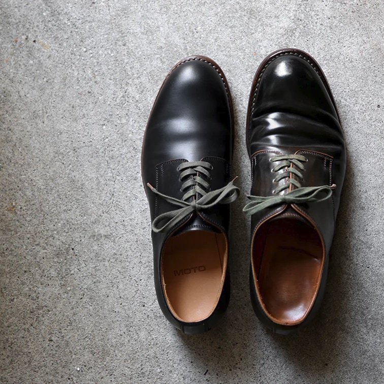モト MOTO コードバンプレーントゥシューズ CORDOVAN PLAIN TOE SHOES