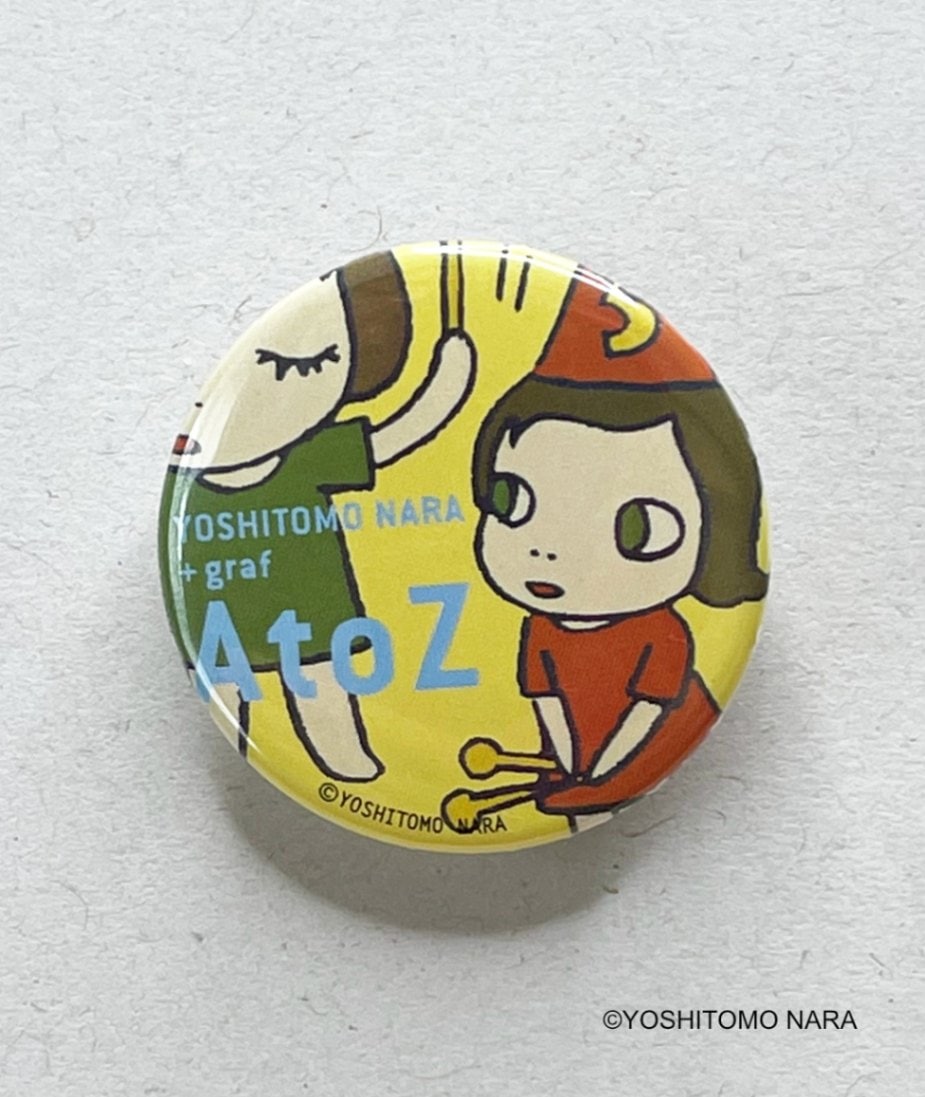 奈良美智 缶バッジ 小 [AtoZ オンナノコ2]｜ラムフロム - アートグッズ