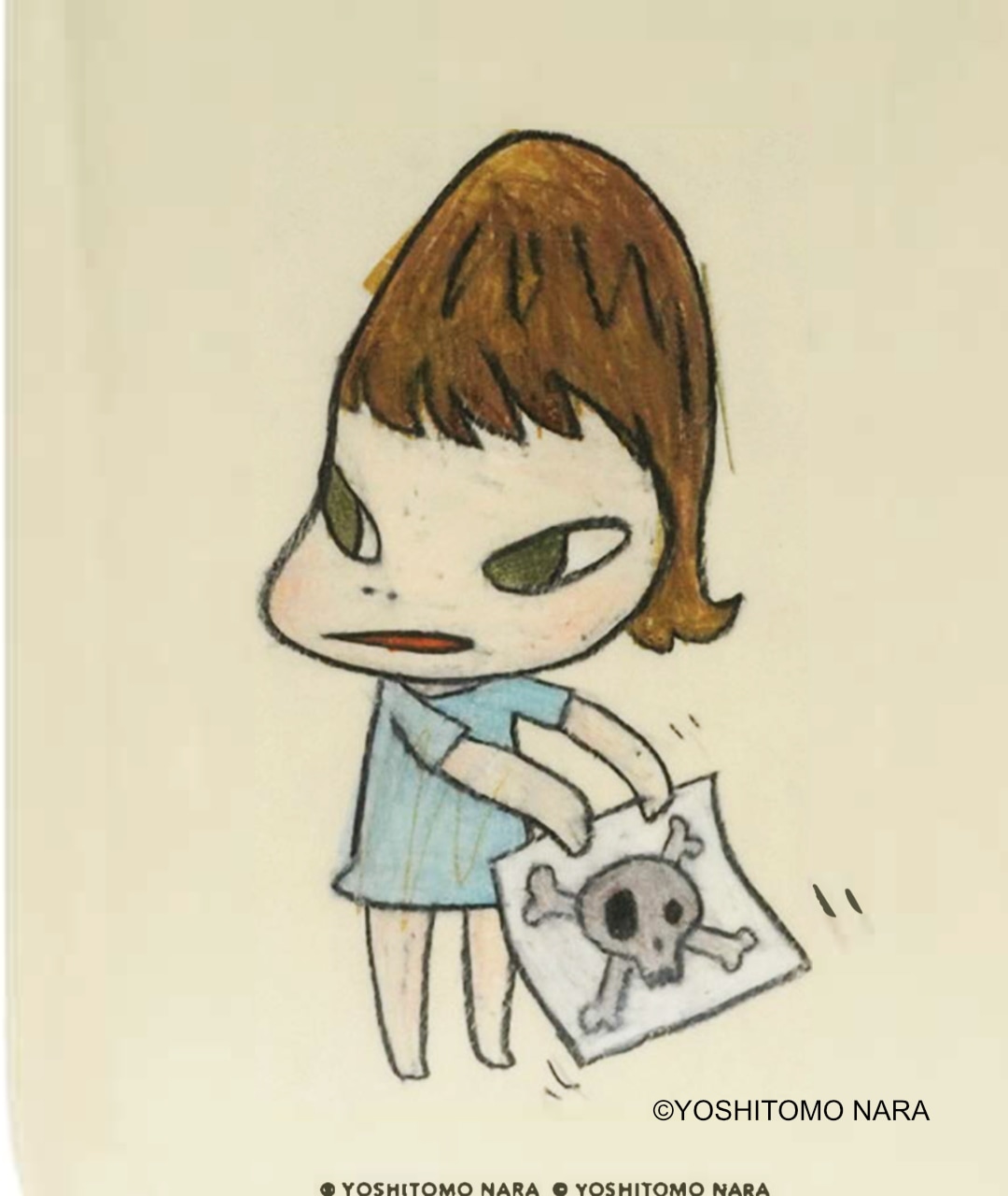 奈良美智 アートトレイコレクション [Untitled 2006 B]：ラムフロム