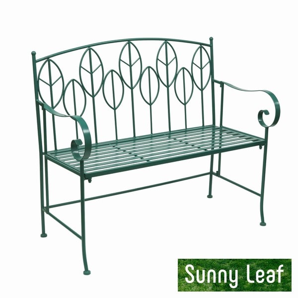 ガーデンベンチ 幅105.5.cm アイアン製 単品 Sunny Leaf (SPL-9002-GRN