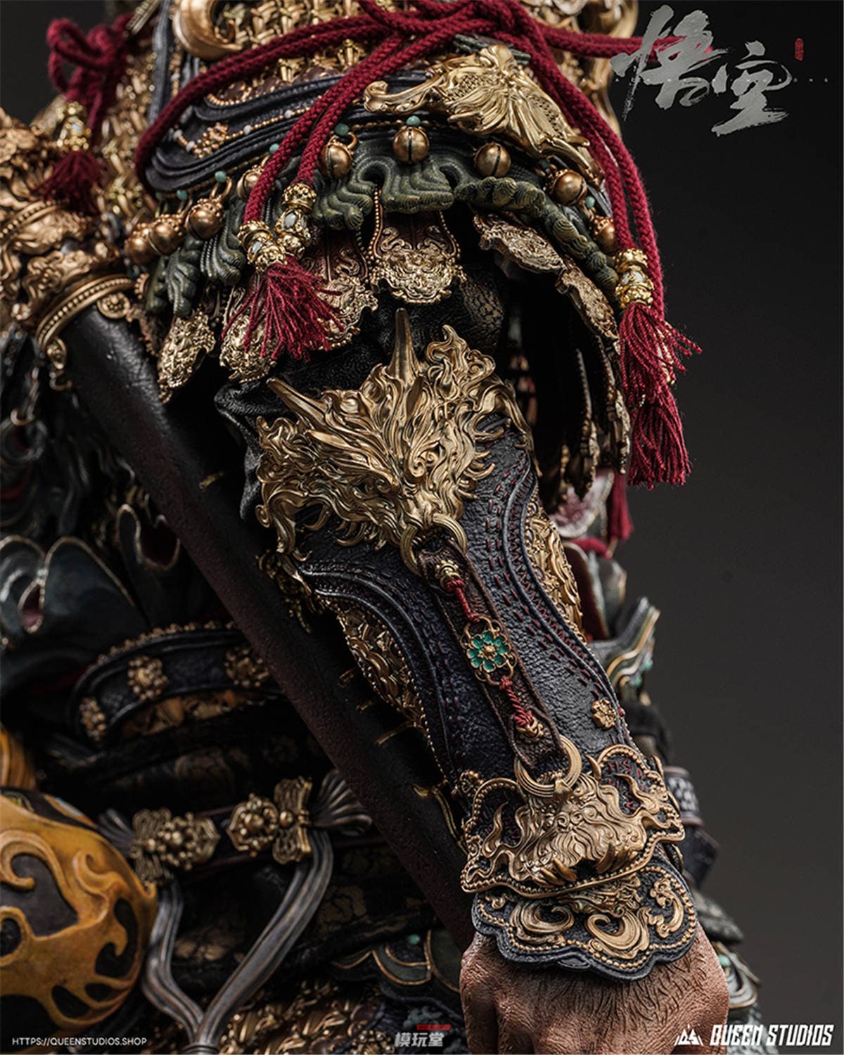 予約 Queen Studios 1/3 『黒神話: 悟空』 天命人 ゴールドアーマー