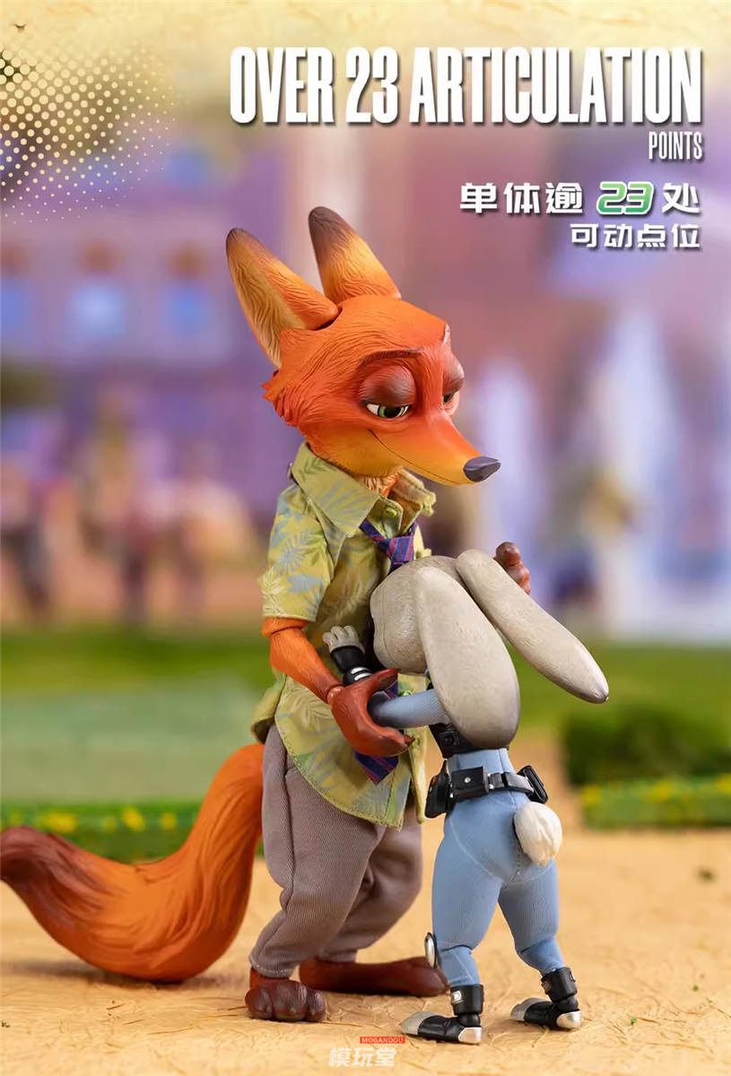 予約 Gong Studio 『ズートピア』 ジュディ＆ニック 2体セット