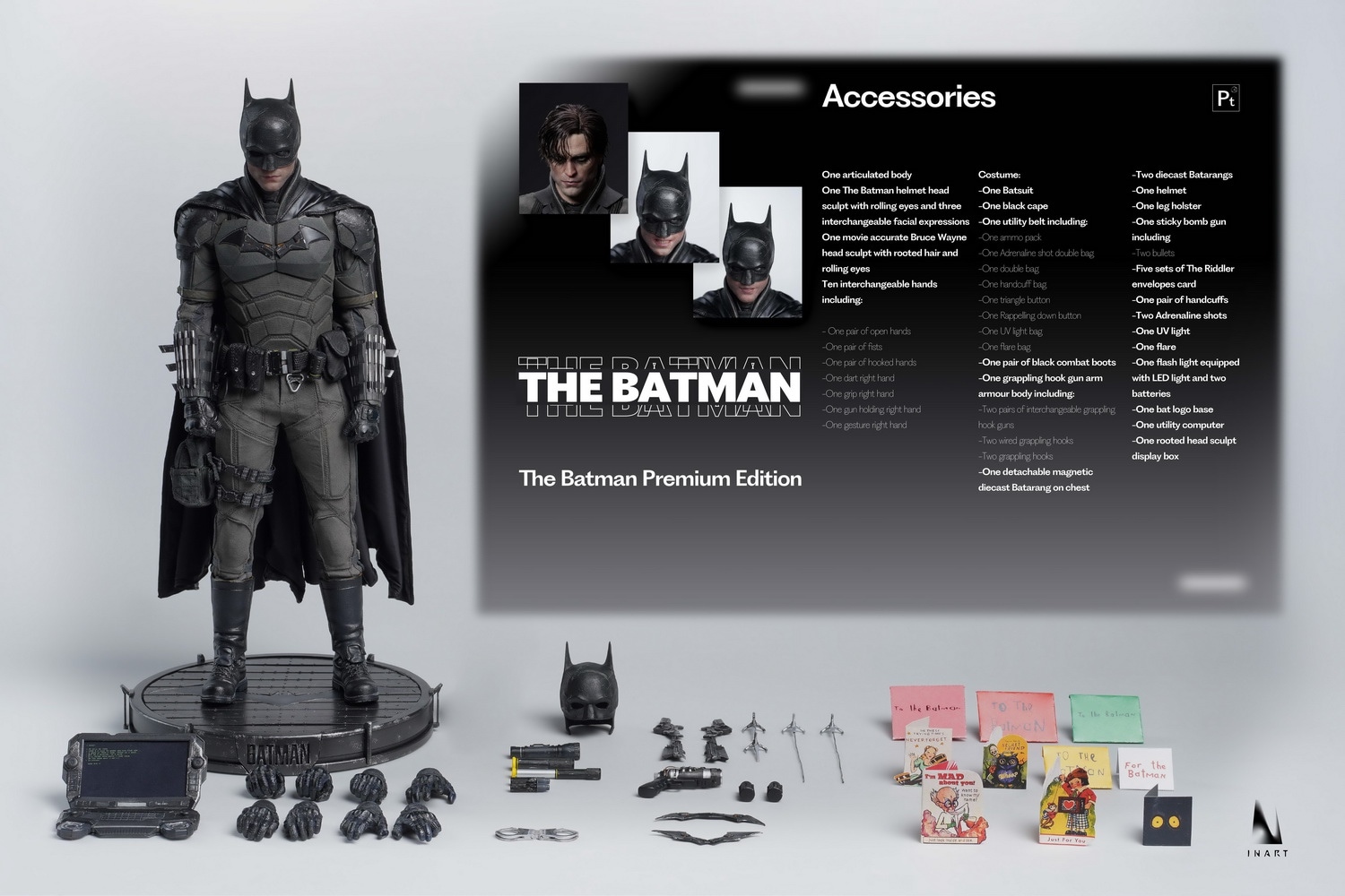 INART 1/6 ザ バットマン プレミアム.Ver 植毛ヘッド付き The Batman