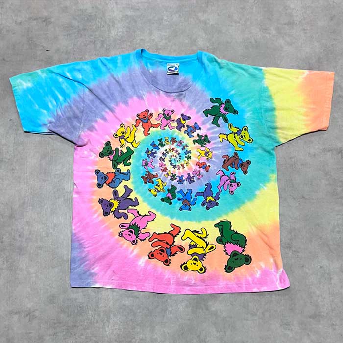 90'S LIQUID BLUE GRATEFUL DEAD BEAR TIE-DYE T-SHIRTS XL 90年代