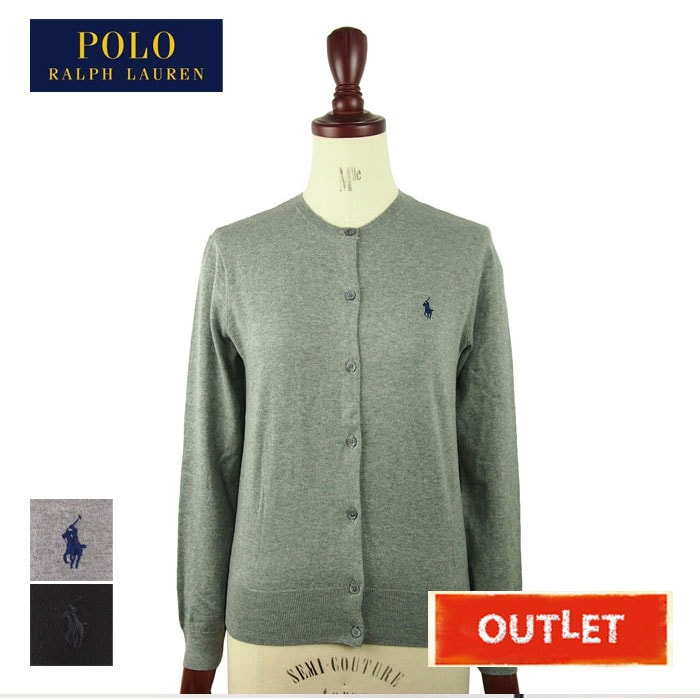 難あり アウトレット】ローレン ポロ レディース ピマコットン クルー