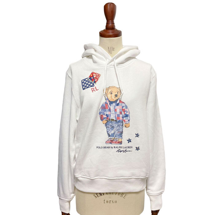 ポロ ラルフローレン レディース パッチワーク ポロベアー プル