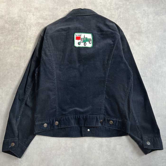 70's Levi's 70505-1517 Couduroy Trucker Jacket NAVY Size 40 Made