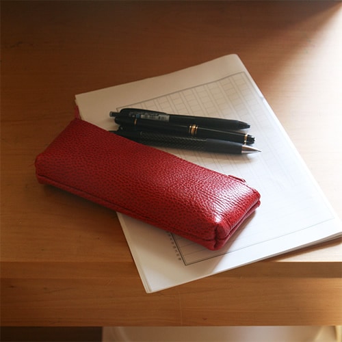 pot] イタリアンレザー ペンケース blpt0100 | ステーショナリー