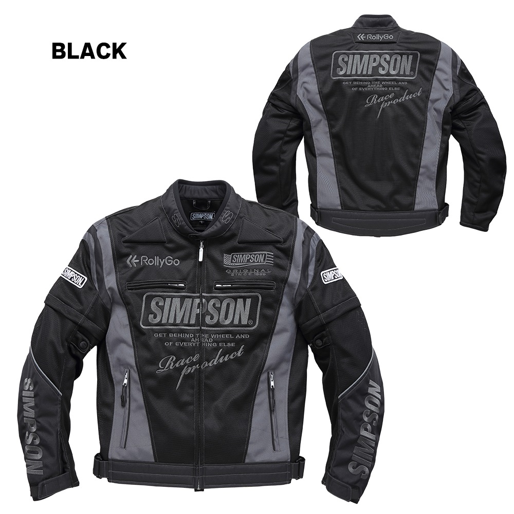 SIMPSON NSM-2202 ライダース メッシュジャケット 春夏モデル