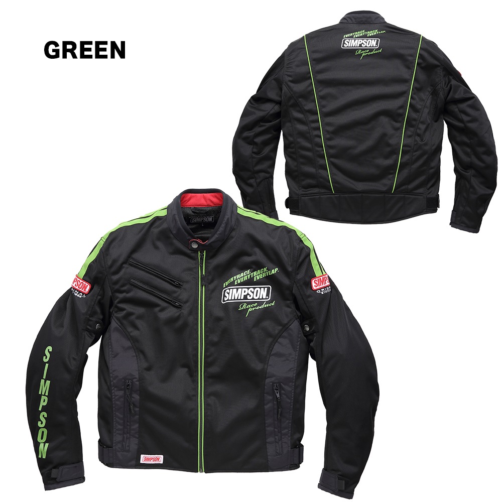 SIMPSON NSM-2204 ライダース メッシュジャケット 春夏モデル