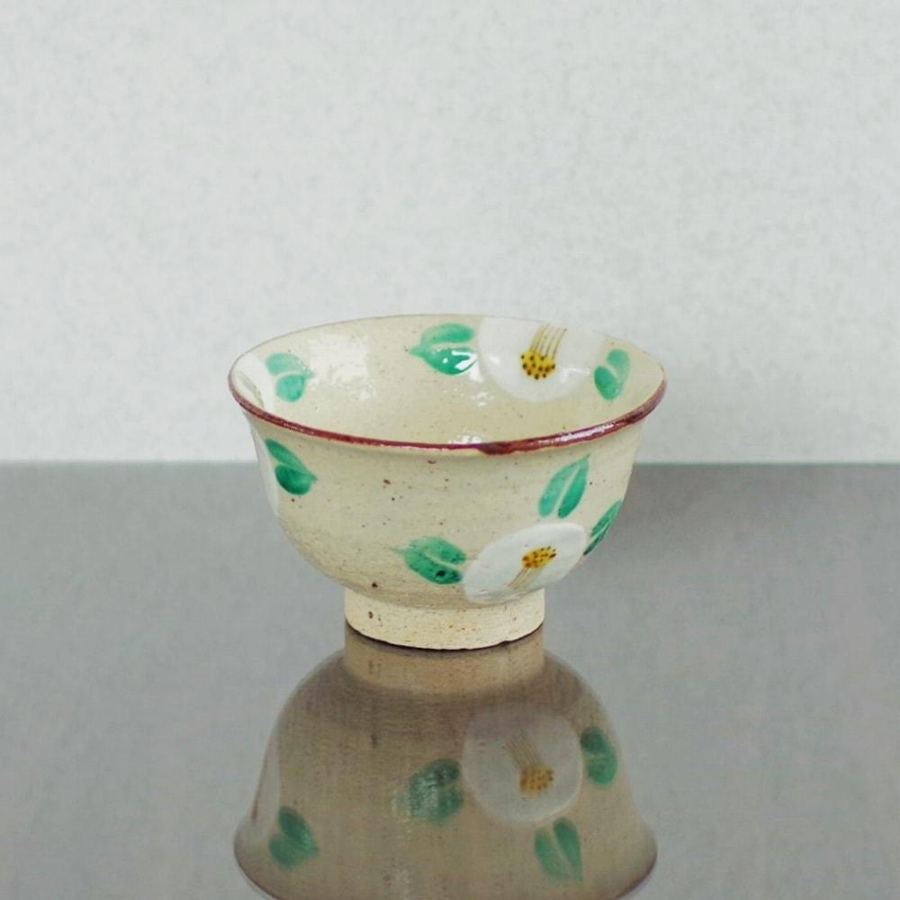 お茶碗 大 夏椿 300kcal 蔵珍窯 和食器 美濃焼 大きい HE-18B おわん