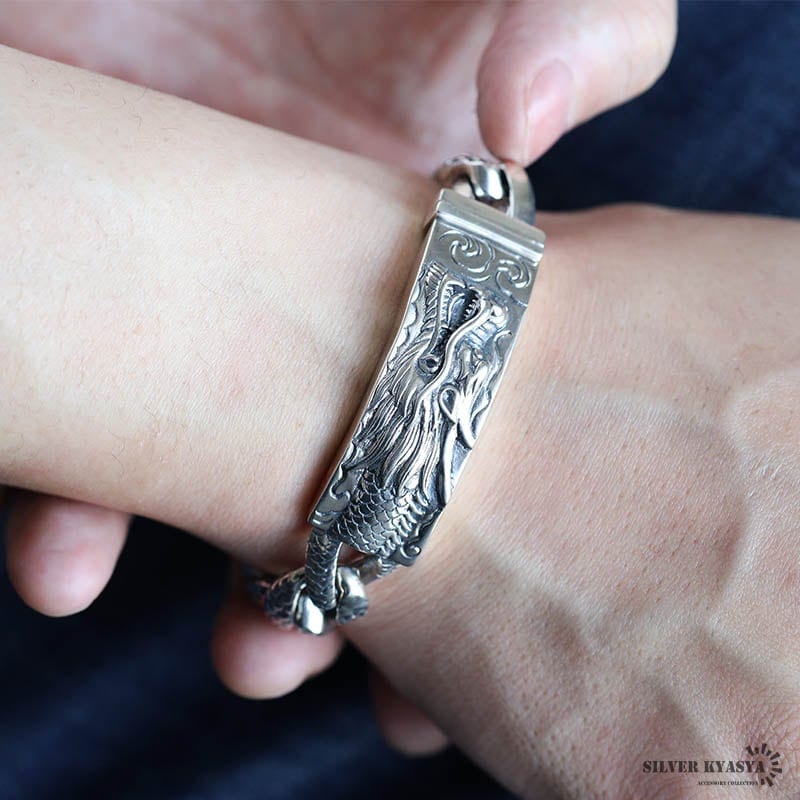 シルバー925 ドラゴンブレスレット 龍 [bs265] | スタイルで探す,個性