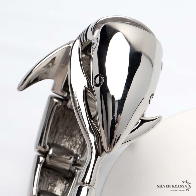316L 鮫のごつめブレスレット [b856] | ブレスレット,ステンレス