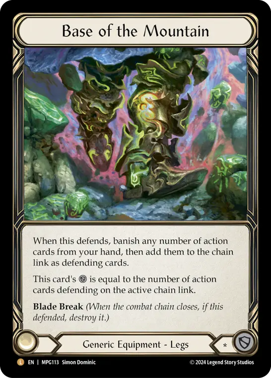 EN】《Cold Foil》[Generic] Base of the Mountain/山脈の基部 (装備品