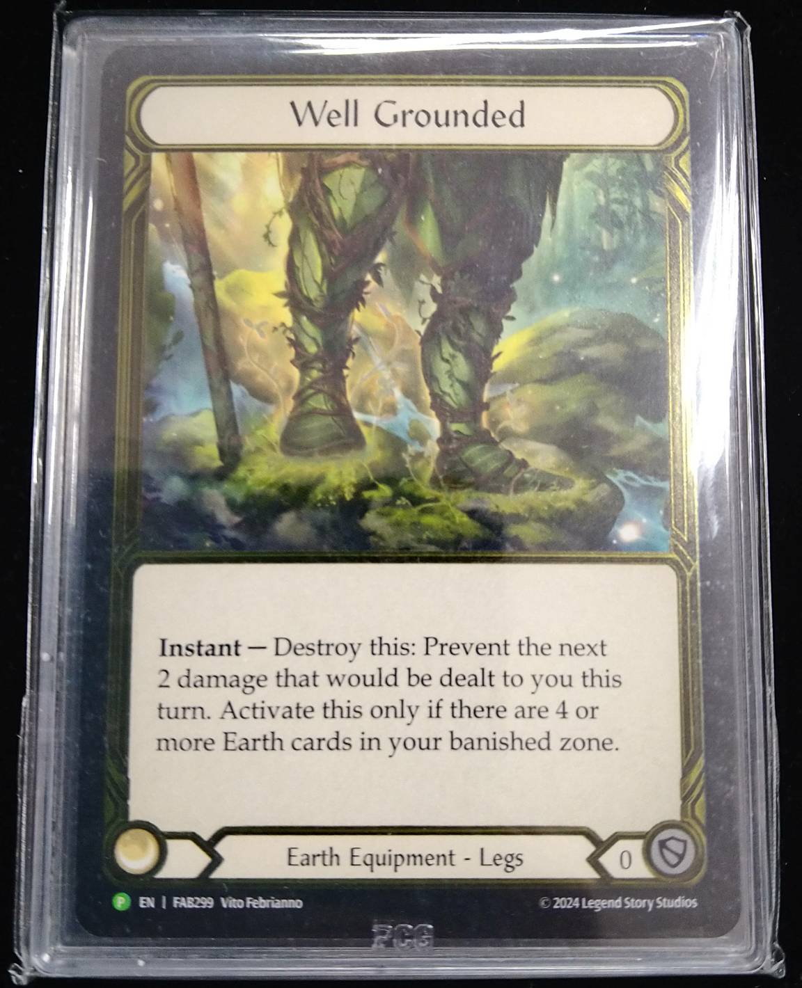 PCG9.5】【EN】《Gold Foil》[Earth] Well Grounded/堅固な接地 (装備