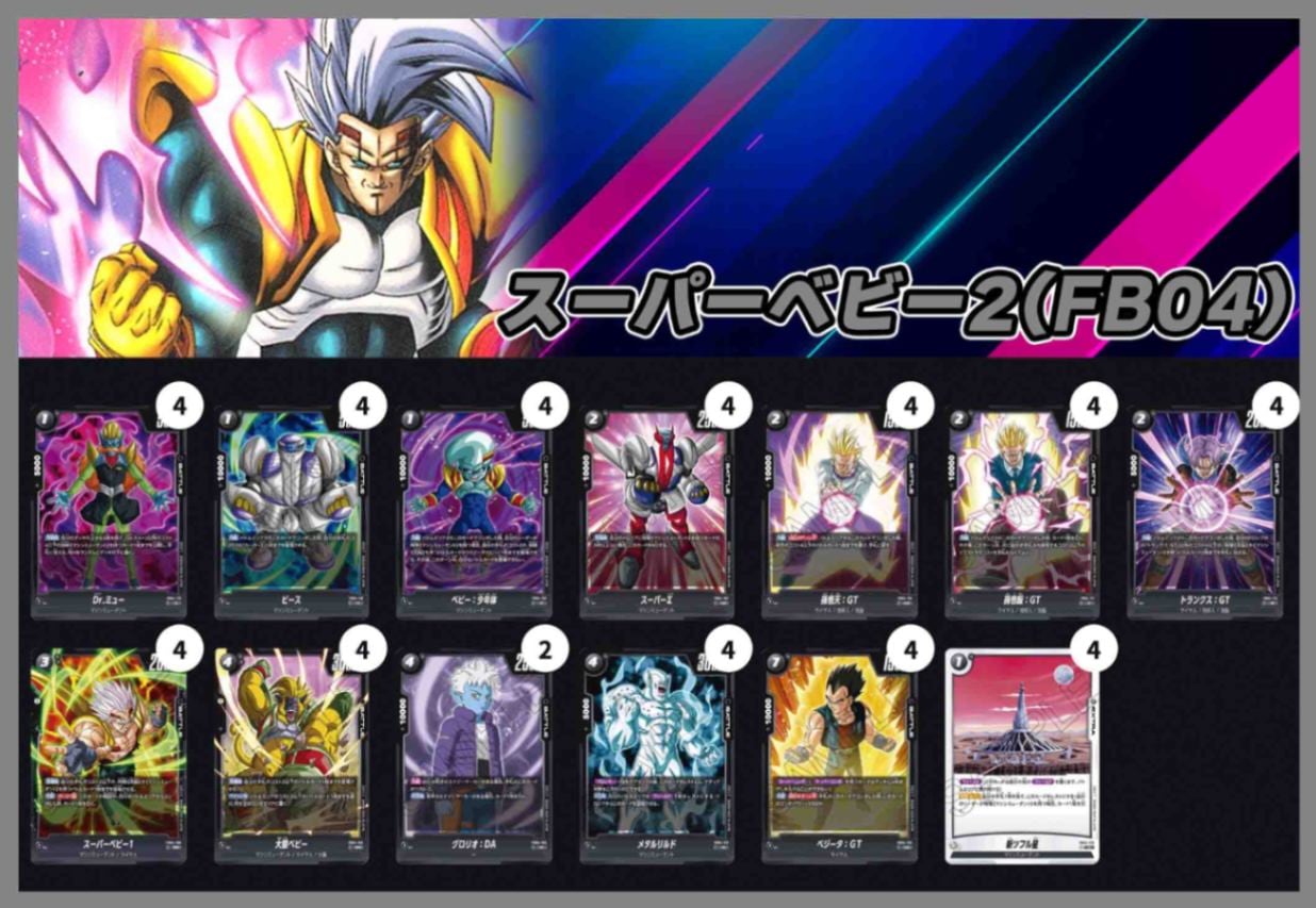 デッキ販売】ベジータベビー／スーパーベビー2(FB04-103)[黒] | デッキ