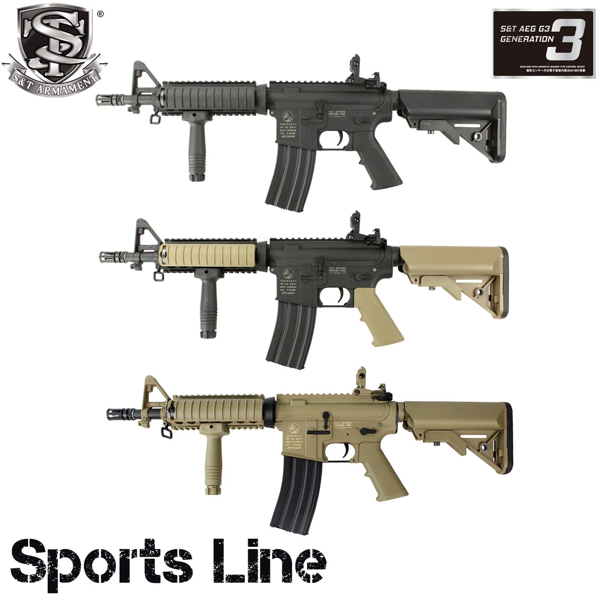 S＆T CQB-R スポーツライン G3電動ガン / S&T M4 CQB-R Sportsline G3