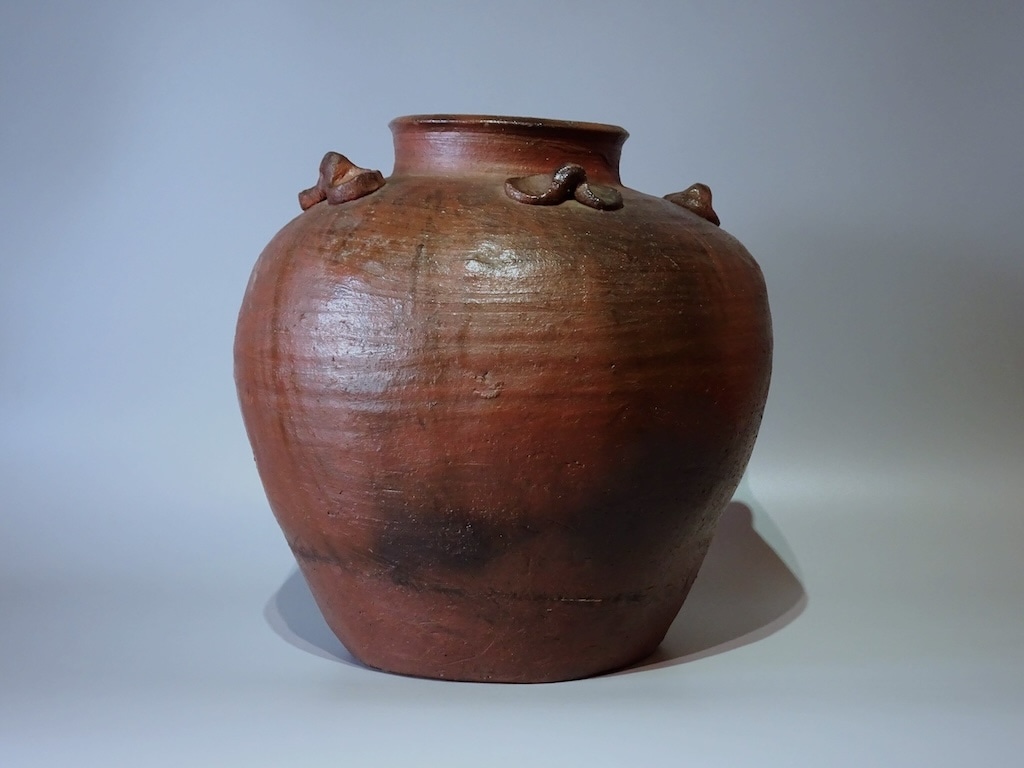 古備前火襷四耳葉茶壷 | 古窯 | 冨江洗心堂オンラインショップ