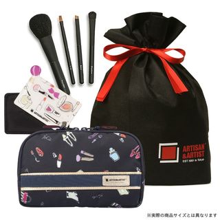 オンライン限定 コスメポーチとメイクブラシのギフトセット 4W-1126