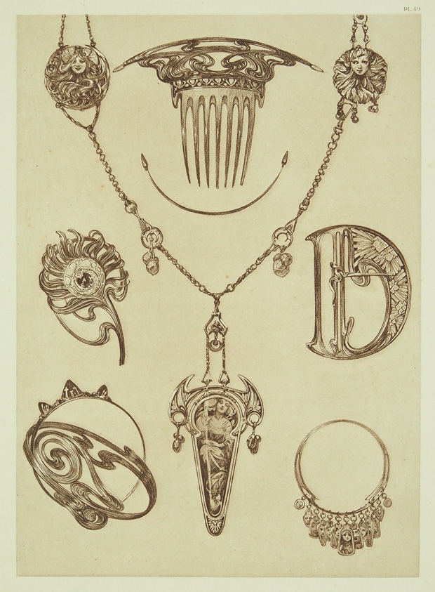 アルフォンス・ミュシャ 「装飾資料集・PL.49」 | | アトリエ・ブランカ