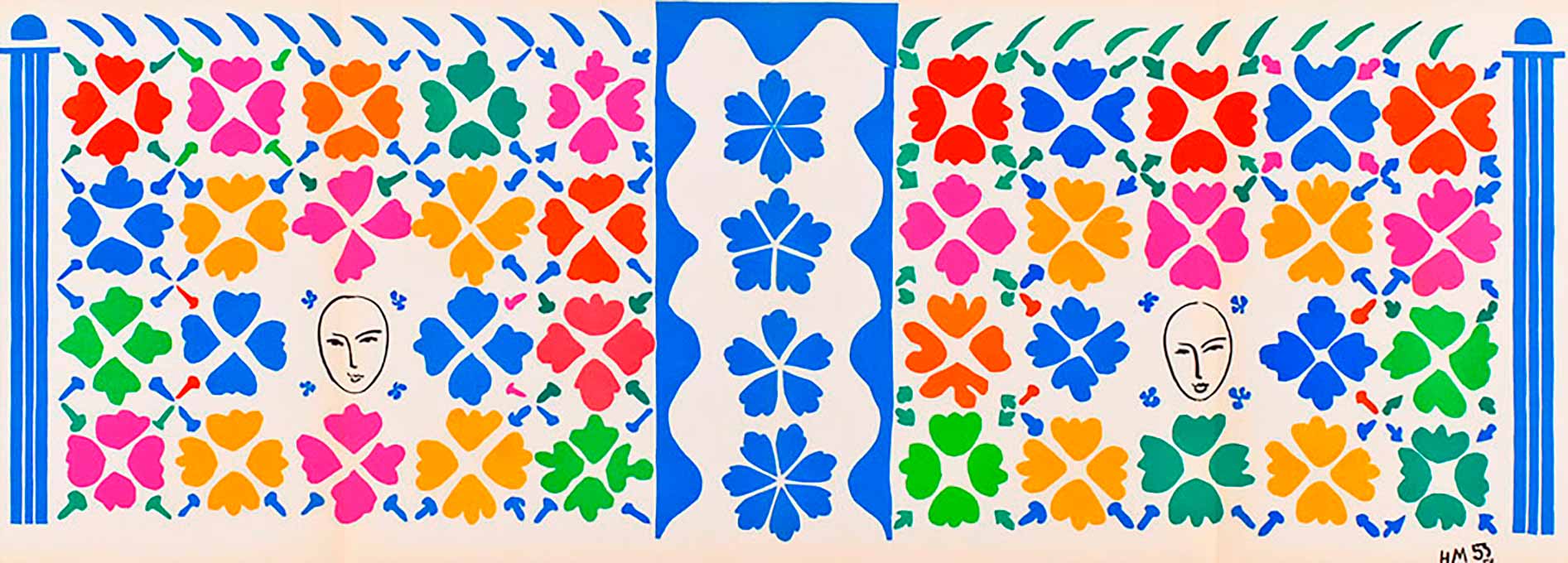 アンリ・マティス 「装飾模様と仮面（見開き4面）」 | | アトリエ