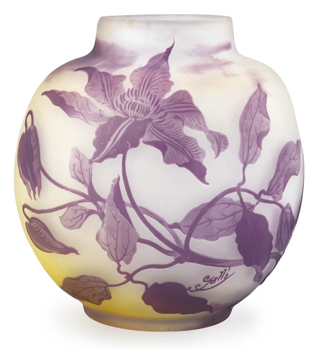 エミール・ガレ 「クレマチス文花瓶」 | | アトリエ・ブランカ